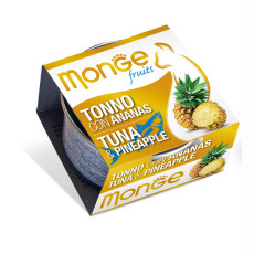 Monge Tuna & Pineapple Wet Food For Cats 清新水果系列-吞拿魚配菠蘿貓罐頭 80g x 24 罐